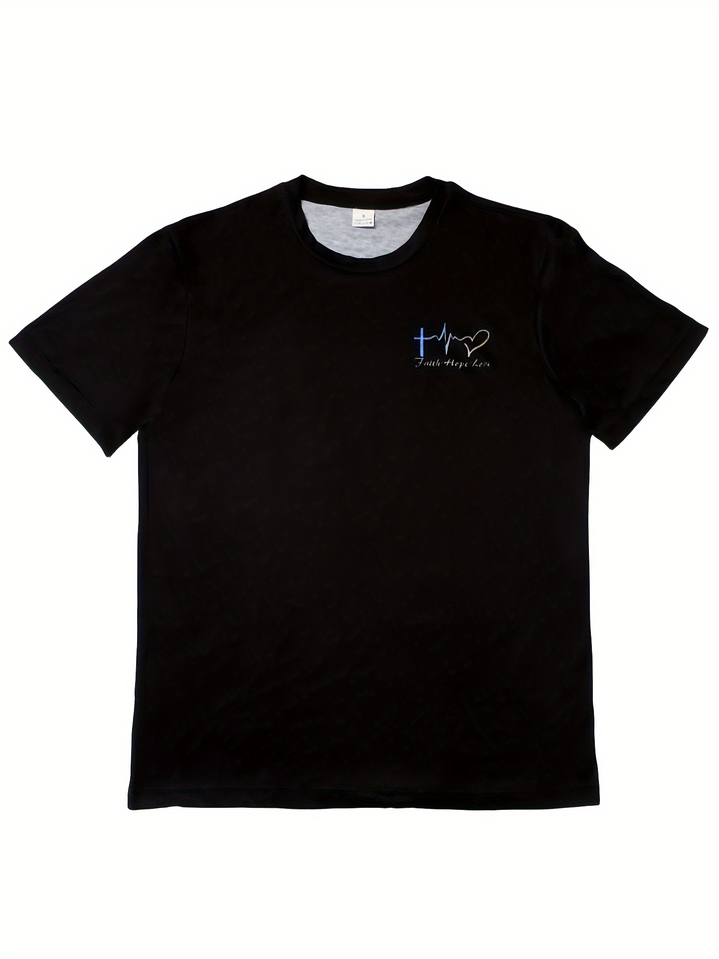 Way Maker Miracle Worker Pattern, Men's Fashionable 3D Digital Graphic T-shirt, Slightly Elastic And Breathable Retro T-shirt For Summer - Image 5